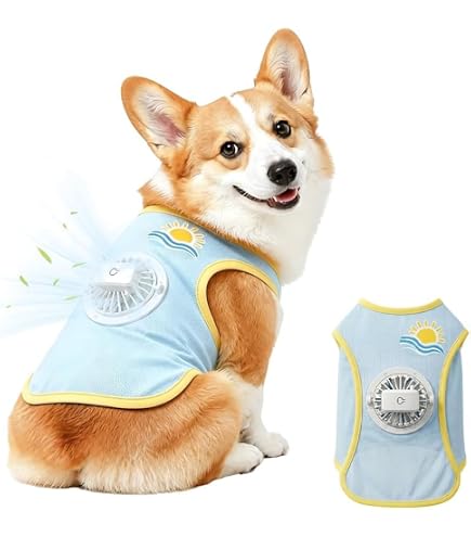 Amazon | TTFP 空調服 クールベスト 犬 ファン付き 夏服 熱中症対策